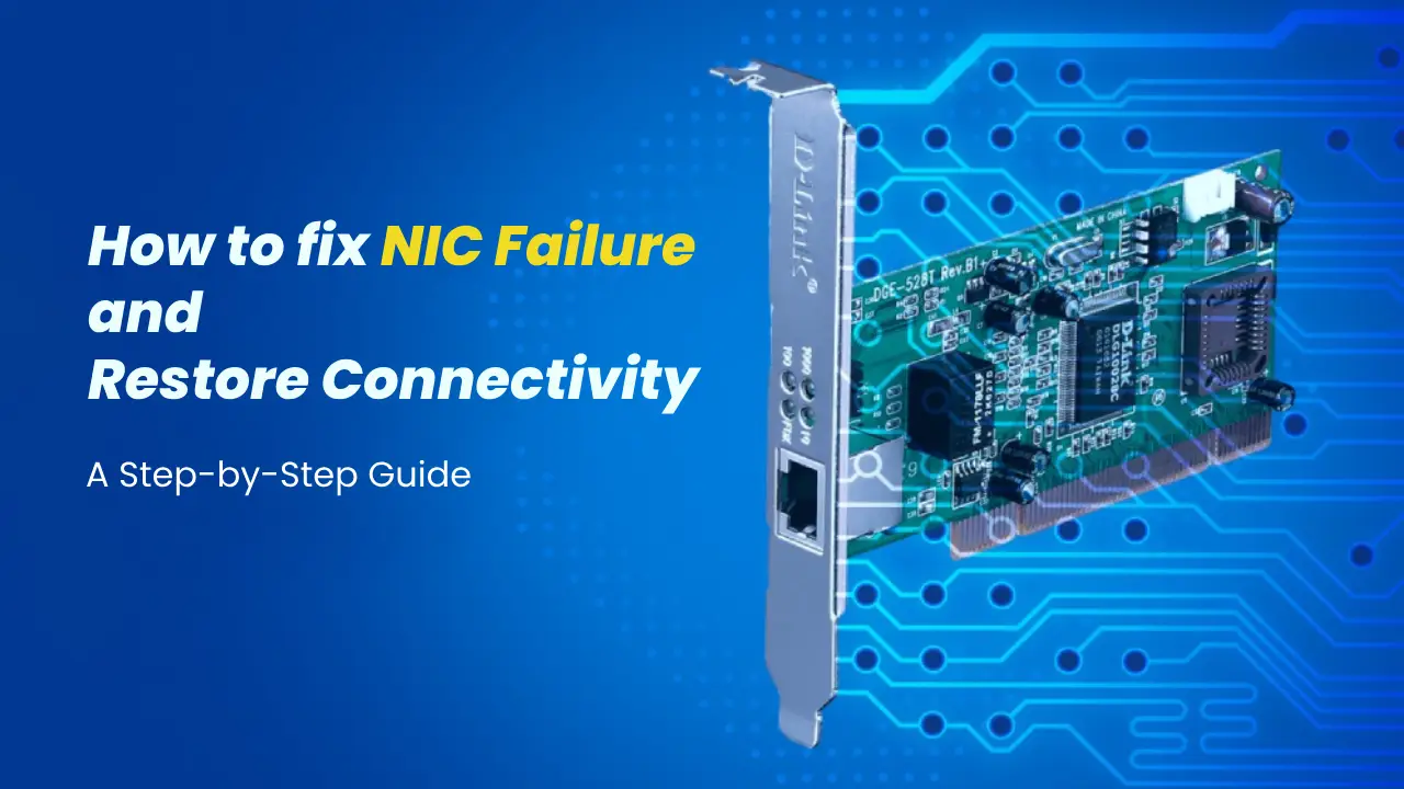 fix nic failure tutorial